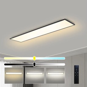 Brilagi - Димируемо LED осветително тяло SLIMFRAME LED/58W/230V 120x30 cm черно + дистанционно управление
