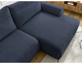 Тъмносин ъглов диван Aden – Bobochic Paris