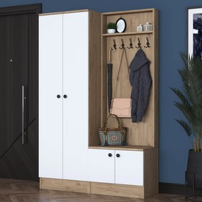 Портманто P6, цвят Орех Бял