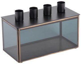 Стъклен свещник Boxed Rectangle - PT LIVING