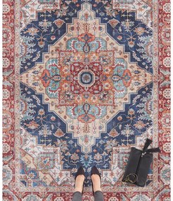 Тъмносиньо-червен килим , 200 x 290 cm Sylla - Nouristan