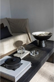 Черна/в цвят слонова кост глинена купа ø 31,5 cm By Hand – Mette Ditmer Denmark