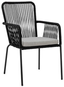 Черни трапезни столове в комплект от 2 броя Santino – Bloomingville