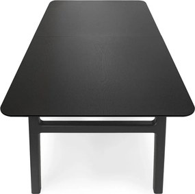 Сгъваема трапезна маса с допълнителна плоча от дъб 90x180 cm Curved – Woodman