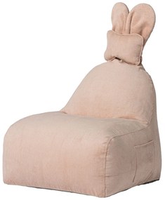 Светлорозов детски пуф Funny Bunny – The Brooklyn Kids
