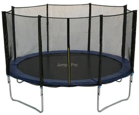 Jump Pro градински батут 4,57 м (15ft) син с мрежа и стълба