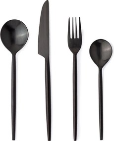 Черен прибори за хранене 16 бр. от неръждаема стомана за 4 души Bronte – Bizzotto