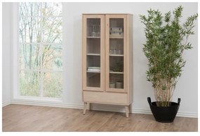 Витрина от декор от дъб естествена 80x178 cm Nagano – Actona