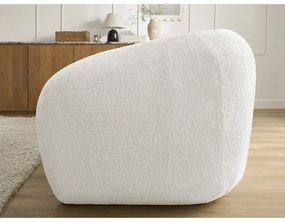 Бял шенилов сгъваем диван 228 cm Neyo – Bobochic Paris