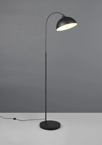 Черна подова лампа с метален абажур (височина 170 cm) Sierra – Reality