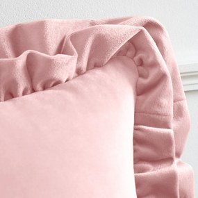 Кадифена декоративна възглавница 43x43 cm Velvet Double Frill – Catherine Lansfield