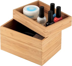 Бамбуков органайзер за козметика в естествен цвят Isalys – MSV