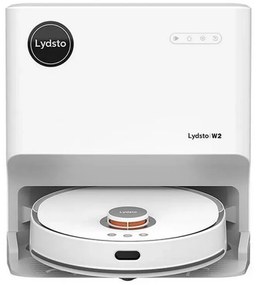 Прахосмукачка робот Xiaomi Lydsto W2, 50W, 5000 Pa, 0.35 л, Автоматична станция, Wi-Fi, Система против падане, Функция "График", HEPA, Бял