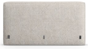 Бежова тапицирана табла за легло 209x100 cm Olivia – Micadoni