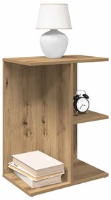 858667 vidaXL Нощни масички 2 бр дъб артизан 46,5x29x61 см инженерно дърво