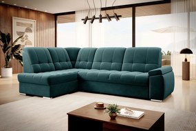Ъглов диван Dorro-Petrol-Left
