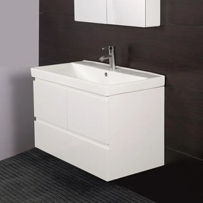 Конзолен PVC шкаф ICP 9048 с умивалник, 60x48x90см