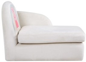Бял кадифен детски диван 75 cm Peppa Pig – Roba