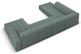 Тюркоазен ъглов диван (ляв ъгъл/U) Chicago - Cosmopolitan Design