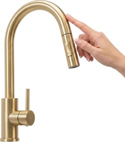 Смесител за кухня Rea Fresh Touch Brush Gold