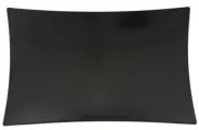 Alkan - Меламиново плато правоъгълно черно 28x45x1см (К-666)AN