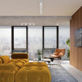 Бяло осветително тяло за таван със стъклен абажур ø 12 cm Umerta – Sollux