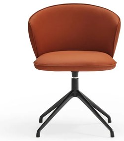 Оранжеви тапицирани трапезни столове в комплект 2 бр. Add – Teulat