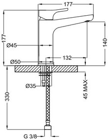 Кран за тоалетна Α/Β TAG TEOREMA