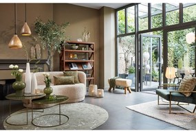 Кафява етажерка от масивна акациева дървесина 120x160 cm Yuki - Light &amp; Living