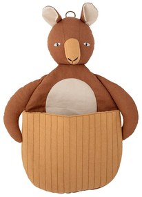 Кафява текстилна детска кошница за играчки 46x7,5x33 cm Toto – Bloomingville Mini