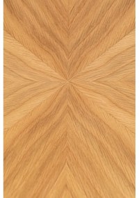 Кръгла маса за хранене с дъбов плот ø 100 cm Fabio - White Label