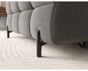 Кафяво-сив кадифен сгъваем/с място за съхранение ъглов диван (ляв ъгъл) Felro – ELTAP