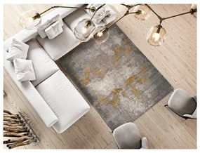 Сив килим Mesina Mustard, 80 x 150 cm - Universal