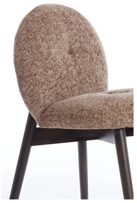 Кафяви тапицирани трапезни столове в комплект 2 бр. Sinosa – Light &amp; Living