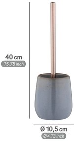 Сива керамична четка за тоалетна Sirmione – Wenko
