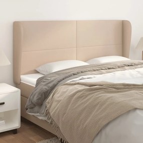 3117783 vidaXL Горна табла с уши, капучино, 183x23x118/128 см, изкуствена кожа