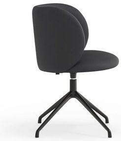 Черен тапициран трапезен стол Mogi – Teulat