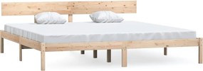 810167 vidaXL Рамка за легло без матрак, масивна дървесина, 200x200 см