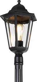 Класическа външна лампа черна 200 см IP44 - Хавана