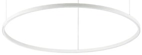 Ideal Lux - LED полилей на кабел ORACLE SLIM LED/53W/230V 2700K Ø 90 см бял