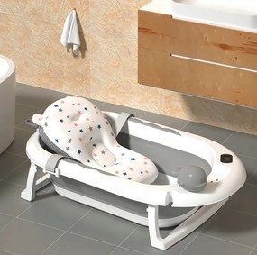 Сгъваема бебешка вана VAIANA PREMIUM с възглавница - повече цветове Бежово