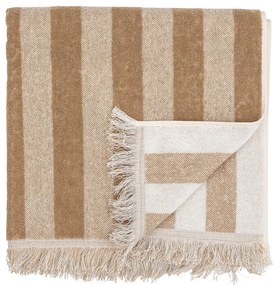 Кафява и бежова памучна кърпа 50x100 cm Elaia - Bloomingville