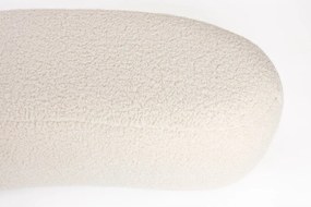 Кремава подплатена пейка от прежда с примки от букле Noxx – White Label