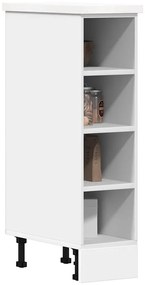 854184 vidaXL Долен шкаф "Рига", бял, 20x44,5x81,5 см, инженерно дърво