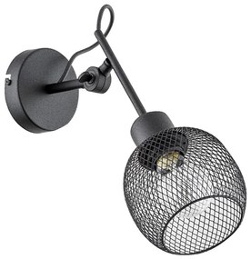 Аплик POLO 1xE27/15W/230V черен