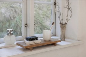 Кремав стъклен диспенсер за сапун Opal – Mette Ditmer Denmark