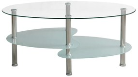 Холна маса AM-B232 100/55/45h с матирано долно стъкло