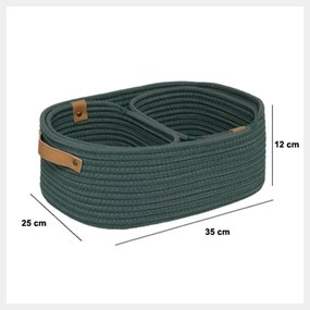 Сет кош за съхранение 5five Ficus, 3 бр - Зелен