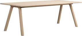 Сгъваема трапезна маса от масивен дъб 95x220 cm Clapperton – Rowico