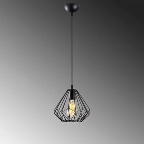 Черно висящо осветително тяло ø 23 cm Diamond – Opviq lights